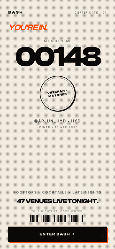 Membership certificate